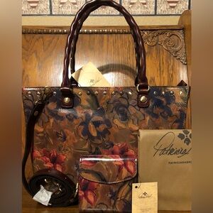 NWT-Patricia Nash-SET-Sienna Sunset-Zancona Tote & Reiti Trifold Wallet-$308
